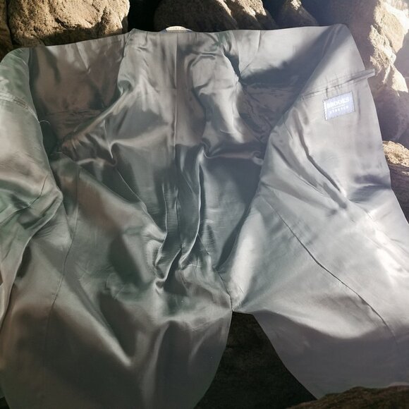 Brooks Brothers Men's 42L Blue Check 97% Wool Blazer Sport Coat & Tie 12629 - Picture 5 of 8